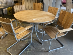 Utebord + 4st stolar